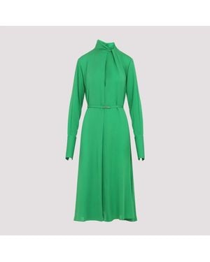 Tom Ford Washed Silk Midi Dress - Green