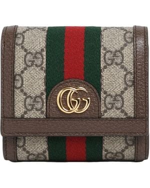 Gucci Polyurethane Cotton Wallet - Grey