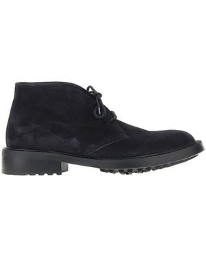 JUAN LACARCEL BY CALCE Suede Leather Chukka Boots - Blue