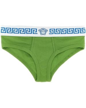 Versace 'Medusa' Briefs - Green