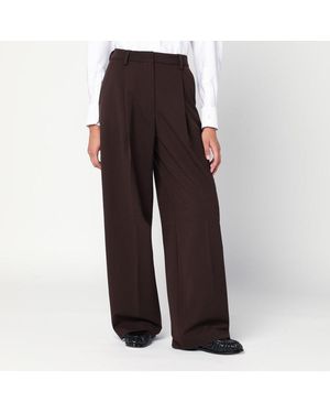Thelatest Wide-Leg Wool Blend Pants - Black