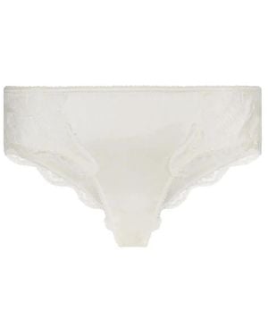 Dolce & Gabbana Dolce & Gabbana Satin Briefs With Lace Detailing - White