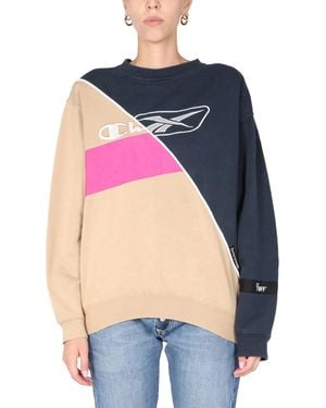 1/OFF Crew Neck Sweatshirt - Blue