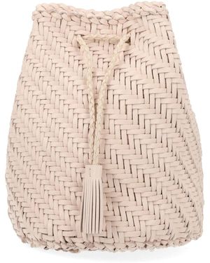 Dragon Diffusion Borsa "Pompom Double Jump Tan" - Natural
