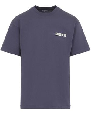 Carhartt S/S "Wiptopia Ii" T-Shirt Organic Cotton Single Jersey, 175 G/M² - Blue