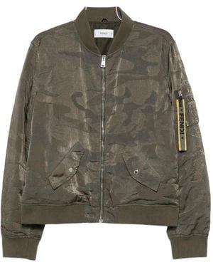 Fendi Patchwork Nylon Blouson - Green