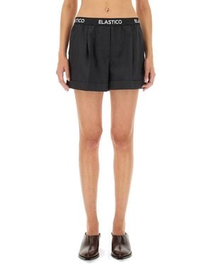 Moschino Wool Shorts - Black