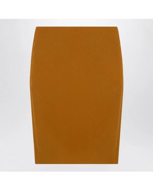 Saint Laurent Ochre Skirt - Brown