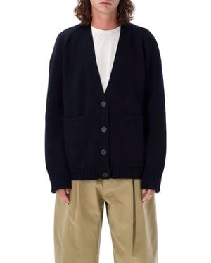 Studio Nicholson English Lambswool Cardigan - Blue