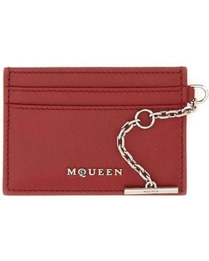McQueen Sling Card Holder - Red