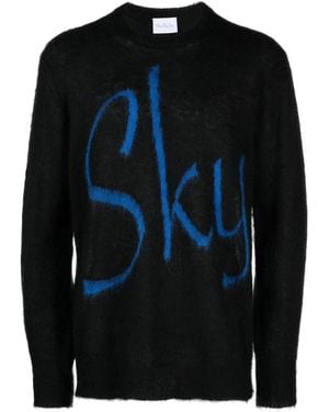 BLUE SKY INN Logo Wool Blend Jumper - Blue