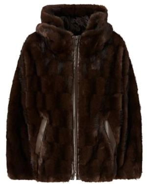 Pinko Polyester Casual Jackets - Brown