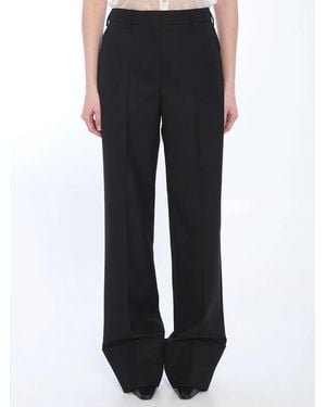 Valentino Garavani Virgin Wool Trousers - Black