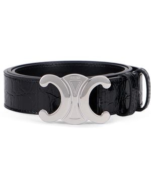 Celine Calf Leather Belt - Black