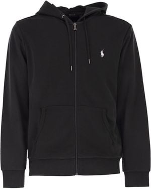 Polo Ralph Lauren Double-Knitted Hoodie - Black
