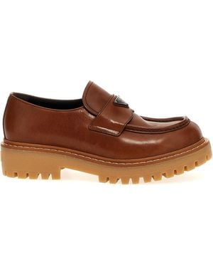 Prada 'Double Chocolate' Loafers - Brown