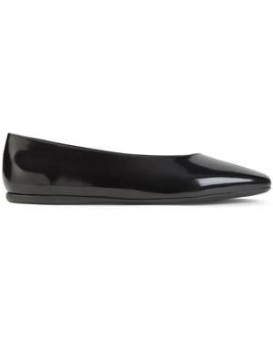 Prada Leather Ballerinas - Black