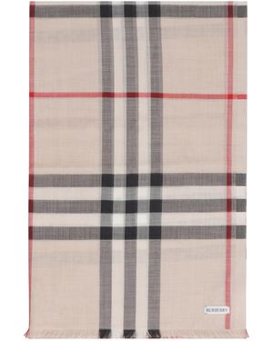 Burberry Wool And Silk Scarf - Pink