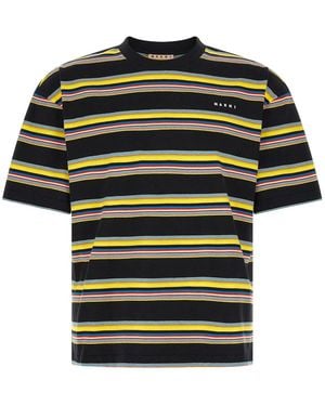 Marni Striped T-Shirt - Black