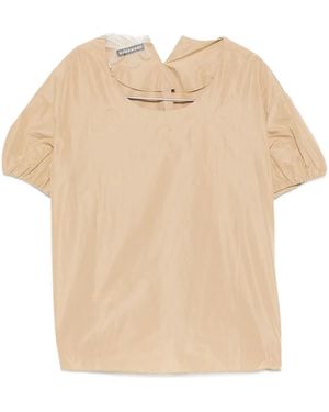 Susanne Bommer Round Neck Short Sleeves - Natural