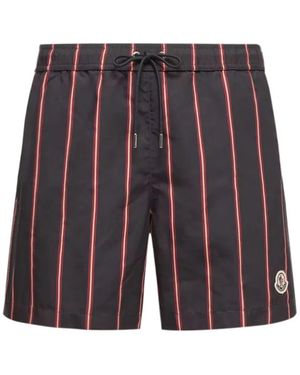 Moncler Striped Swim Shorts - Grey