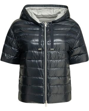 Herno Reversible Short Down Jacket - Black