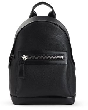 Tom Ford Leather Backpack - Black