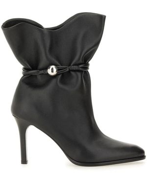 Isabel Marant Lamb Leather Heel Court Shoes For - Black