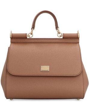 Dolce & Gabbana Dolce & Gabbana Borsa A Mano Sicily Large - Brown