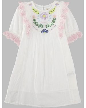 Bellerose Embroidery Dress - White