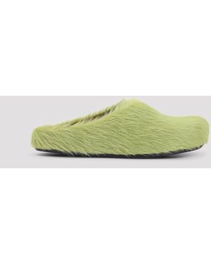Marni Fussbett Calf Hair Sabot Mules in Green for Men | Lyst display picture 3