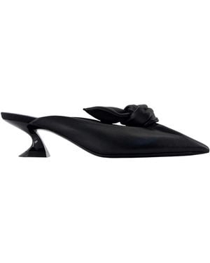 Lanvin Kitten Bow Court Shoes - Black