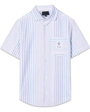 Fay Fabric Shirts - White