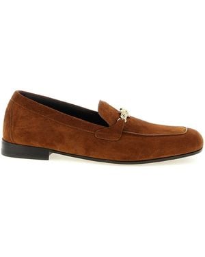 Versace 'Medusa' Slippers - Brown