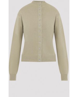 Lemaire Reversible Cashmere Button Sweater - Natural
