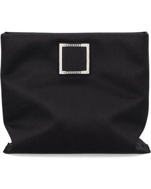 Roger Vivier "Trompette" Clutch Bag - Black