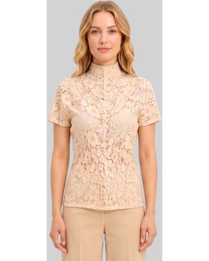 SUTTON NEW YORK Lace Top - Natural
