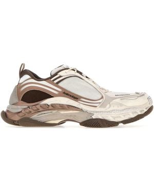 Balenciaga Canvas And Rubber Triple S.2 Sneakers - White