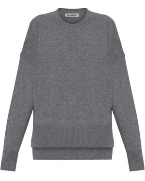 Jil Sander Oversized Cashmere Sweater - Gray