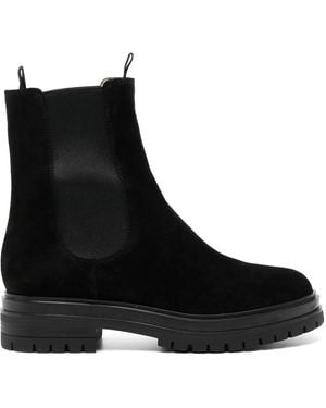Gianvito Rossi Suede Leather Boots - Black