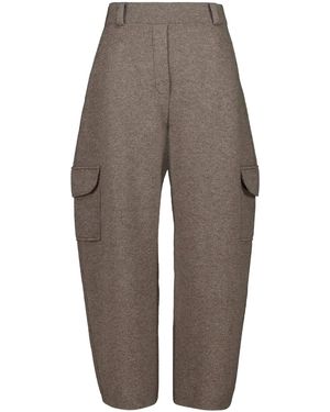 Lisa Yang Azaria Cargo Knitted Trousers - Grey