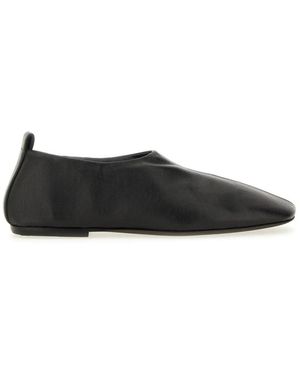 Dries Van Noten Leather Ballerina - Black