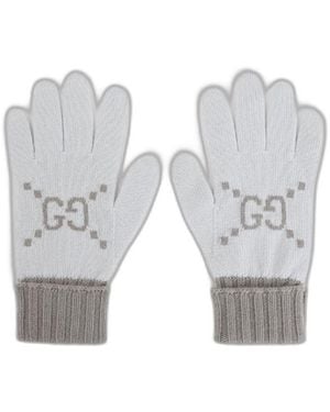 Gucci Gg Gloves Knit - Gray