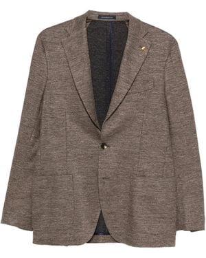 Latorre Linen Cotton Jacket - Brown