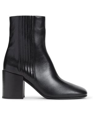 Dries Van Noten Calf Leather Bootie - Black