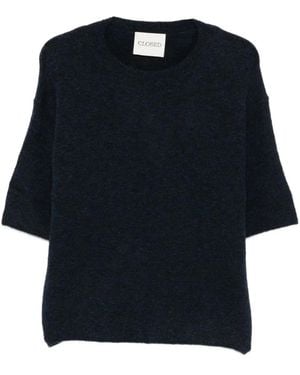 Closed Wool Crewneck Jumper - Blue