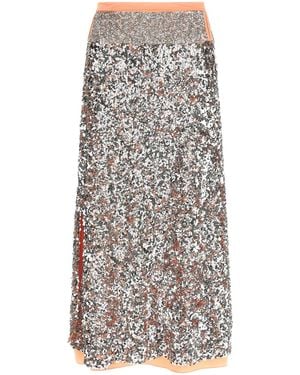 Rabanne Sequin Skirt - Grey