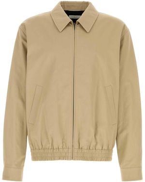 Saint Laurent Gabardine Jacket - Natural