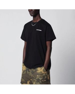 DAGGER Faded T-Shirt With Logo Print - Black