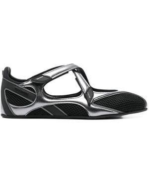 The Attico "Floor01" Flat Ballerina Shoes - Black
